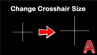 Autocad cursor settings II Autocad crosshair settings [upl. by Karlen]