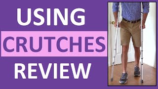 How to Use Crutches  2 3 4Point Gait SwingToThrough Stairs Nursing NCLEX [upl. by Asoral921]