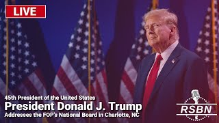 LIVE REPLAY Trump Addresses the National Board of the Fraternal Order of Police in NC  9624 [upl. by Anerys]