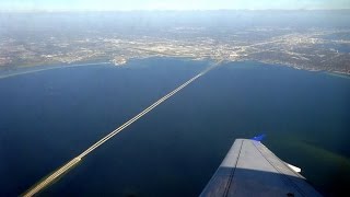 Tampa to Newark EWR flight Tampa Bay Passaic River landing 22L 20150201 [upl. by Aniuqal913]