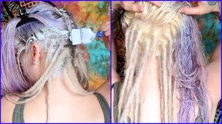 DIY Bleaching Roots  Dreads [upl. by Anatolio649]