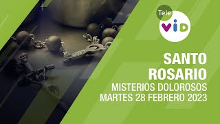 Santo Rosario 📿 Martes 28 Febrero 2023 Misterios Dolorosos  Tele VID [upl. by Niroht]