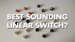 BEST SOUNDING LINEAR SWITCH COMPARISON Blind Test Gateron Ink NovelKeys Cream C3 Tangerine amp more [upl. by Clementas]