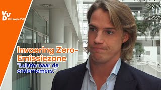 quotLuister meer naar de ondernemers bij invoering Zero Emissiezonequot  Haagse VVD [upl. by Lucille167]