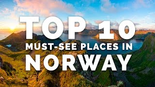 TOP 10 MUSTSEE PLACES IN NORWAY  A Photographers Guide [upl. by Ogilvy716]