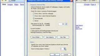 Delete and manage browsing history in IE7 [upl. by Eelarual]