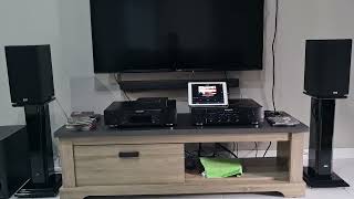 elac debut 20 b52 marantz pm6005 youtube streaming arcam irdac [upl. by Harshman351]