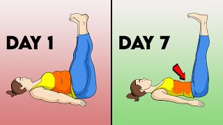 Lazy Bed Exercises To Lose Belly Fat In 7 Days [upl. by Myrta]