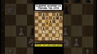 Mikhail Tals last chess game 1992 SpainVladimir Akopian vs Mikhail Tal [upl. by Eraste]