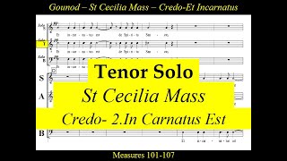 Gounod  St Cecilia Mass  Credo  2 Et Incarnatus Est  Solo Tenor [upl. by Ber59]