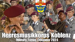 Heeresmusikkorps Koblenz in Litauen Preußens GloriaRegimentsgrußYorckscher Marsch  Marschmusik [upl. by Malcah]