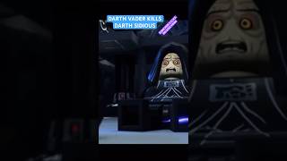 Darth Vader Kills Darth Sidious  Emperor Palpatine  lego starwars gaming ytshorts shorts [upl. by Enetsuj790]