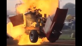 Tractor Pulling Fails Crashes amp Explosions [upl. by Spillihp]