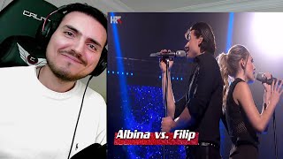 Albina vs Filip  Lovely  The Voice Croatia  Reaction [upl. by Eniagrom575]