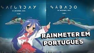 COMO DEIXAR A SKIN MOND DO RAINMETER EM PORTUGUÊS [upl. by Atikel319]