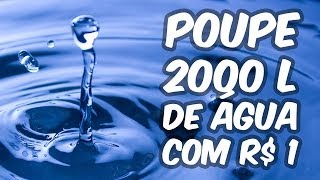 Incrível Economize 2000 L de água com R 1 dica doméstica [upl. by Leerzej133]