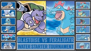 BLASTOISE vs FERALIGATR  Water Starter Pokémon Tournament Battle 2 [upl. by Inaej]