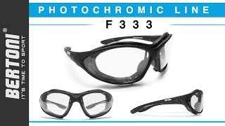 F333 Photochromic Antifog Sunglasses for motorbike ski and free flight by Bertoni [upl. by Ennahtur]