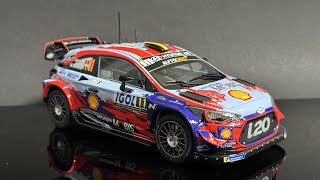 Full build HYUNDAI I20 COUPE WRC TOUR DE CORSE 2019 TNEUVILLE  Car Model 124 Belkits [upl. by Erna538]