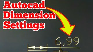 Autocad Dimension Settings kaise Karte Hai [upl. by Laup835]