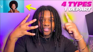 4 Types de cheveux vs 1 départ de locks  Les Twists [upl. by Colline]