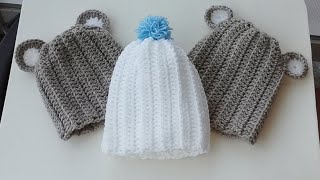 Cappellino alluncinetto facilissimo Tutorial passo passo Cappellino newborn [upl. by Else]