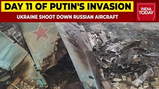 Ukrainian Forces Shoot Down Russian Aircraft On Outskirts Of Chernihiv  RussiaUkraine War [upl. by Paige612]