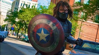 Captain America vs Winter soldier 4k fight scene  HD clips  Marvel [upl. by Salamanca]