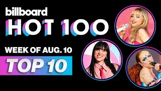 Billboard Hot 100 Top 10 Countdown For August 10 2024  Billboard News [upl. by Klepac]