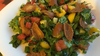 Fattoush Salad Healthy Salad RecipeBy Easylifeتحضير الفتوش [upl. by Ettelocin]