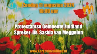 Livestream Eredienst Welkomkerk 11 augustus 2024 1000 [upl. by Werbel]