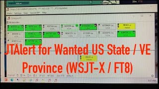 JTAlert for Wanted US State  VE Province WSJTXFT8 [upl. by Saxon]