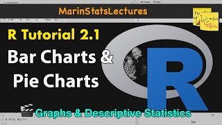 Bar Charts and Pie Charts in R  R Tutorial 21  MarinStatsLectures [upl. by Annalee884]