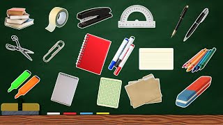 Learn SCHOOL ITEMS In ENGLISH For ALL [upl. by Hance]