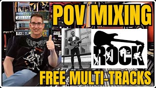 POV Mixing ROCK  FREE MultiTracks [upl. by Tnecnev237]