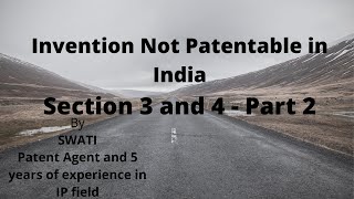 Invention not patentable in India  Section 3 and 4  Invention which are not patentable [upl. by Dacey]