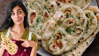 15 Minutes Butter Naan Without Yeast Curd Egg amp Oven  Easy Butter Naan Recipe  Soft Flatbread [upl. by Annoit52]