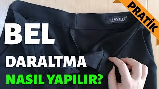 Pantolon beli daraltmanın en kolay yolu ✂️ Pantolon tamiratı 5 dakikada hallet [upl. by Plate293]