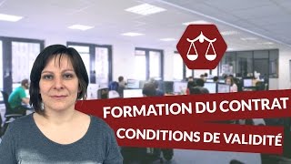 La formation du contrat  conditions de validité  STMG Droit  digiSchool [upl. by Cathe561]