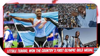 Letsile Tebogo won the country’s first Olympic gold medal 🤯 [upl. by Jankell]