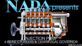 Injection Pump with 6 Inline Cylinders and Centrifugal Governor  NADA Scientific [upl. by Darnell]