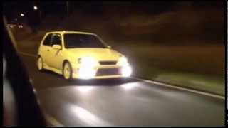 Toyota Starlet Glanza V Turbo  GT2860R  Humber Bridge Pulls [upl. by Yrruc]