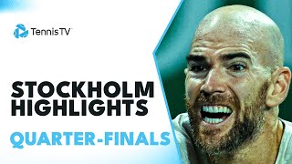 Monfils Faces Mannarino Griekspoor amp Djere Feature  Stockholm 2023 QuarterFinal Highlights [upl. by Ellivnarg829]