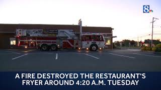 Fryer fire closes McDonalds temporarily [upl. by Esnofla]