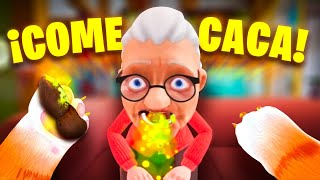 la ABUELITA COME C4C4 y VOMITA 🙀 I AM CAT VR [upl. by Atirec]