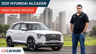 Hyundai Alcazar 6Seater Petrol AT SUV First Drive Review  More Than A 7Seater Creta  CarWale [upl. by Lezlie]