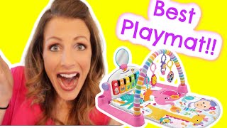 Review of FisherPrice Deluxe Kick n Play Piano Gym [upl. by Ivar]