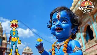 Learn About Lord Krishna P2  Fun amp Educational Kids Rhyme RhymeTimeStorie [upl. by Tallia967]