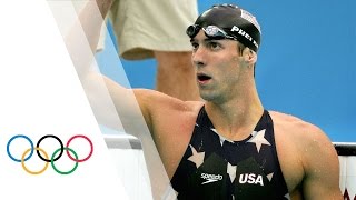 Michael Phelps breaks 200m Freestyle World Record  Beijing 2008 Olympic Games [upl. by Audun208]