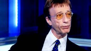 Sky News HD Robin Gibb interview FAIL  asked about dead brother Maurice [upl. by Ymmor]